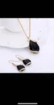 Women Artificial Crystal Pendant Chain Necklace Earring Jewelry Set - Available at AfnoBazar Nepal