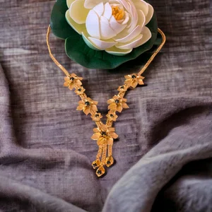 Adjustable Gold Plated Necklace - Available at AfnoBazar Nepal