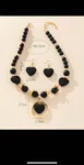 3pcs/set Heart Decor Jewelry Set - Available at AfnoBazar Nepal