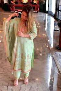 3 Piece Straight Suit Designed Kurta - Available at AfnoBazar Nepal