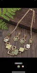 3pcs/set Fashionable Zinc Alloy Square Decor Jewelry Set For Women For Gift - Available at AfnoBazar Nepal