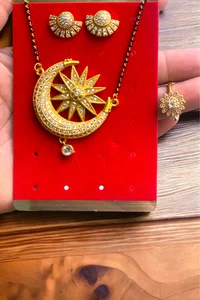 Beautiful Gold Plated Mangalsutra Set For Beautiful Women - Available at AfnoBazar Nepal