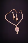 Beautiful Rose Gold American Diamond Set - Available at AfnoBazar Nepal
