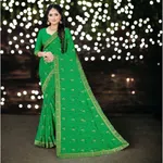 Cas-Green Special Chiffon Saree - Available at AfnoBazar Nepal