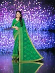 CAS-Green Special Chiffon Saree - Available at AfnoBazar Nepal