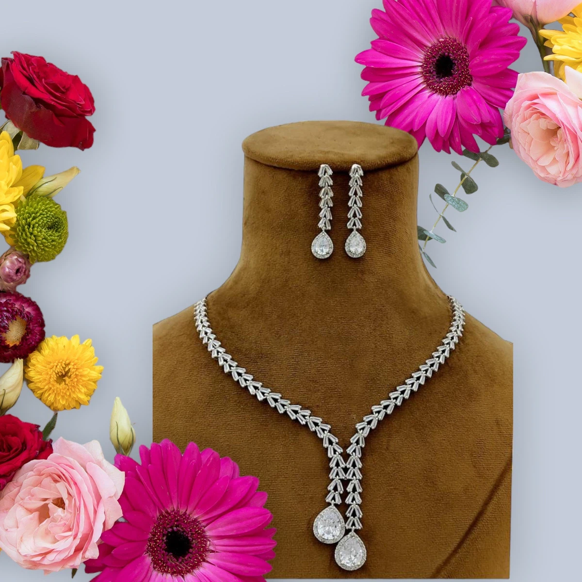 American Diamond Set - Available at AfnoBazar Nepal