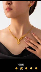 3pcs Set 24K Gold Dubai Style Fashion Women Jewelry Necklace, Saudi Arabia Accessories - Available at AfnoBazar Nepal