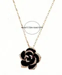 3pcs Fashionable Black Rose Shaped Earring & Necklace Set For Women Wedding Accessories, Party - Available at AfnoBazar Nepal