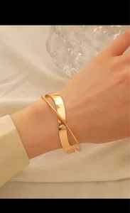 1pc Simple Flat Mouthed Stylish & Luxurious women  Bracelet With Gorgeous Design - Available at AfnoBazar Nepal