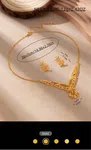 3pcs Set 24K Gold Dubai Style Fashion Women Jewelry Necklace, Saudi Arabia Accessories - Available at AfnoBazar Nepal