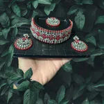 Adjustable Length Fancy Choker And Harr Set - Available at AfnoBazar Nepal