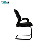 Vbon Phoebe Mesh Visitor Chair with Chrome Sled Base image 2