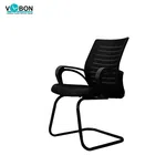 Vbon Phoebe Mesh Visitor Chair with Chrome Sled Base image 3