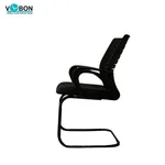Vbon Phoebe Mesh Visitor Chair with Chrome Sled Base image 4