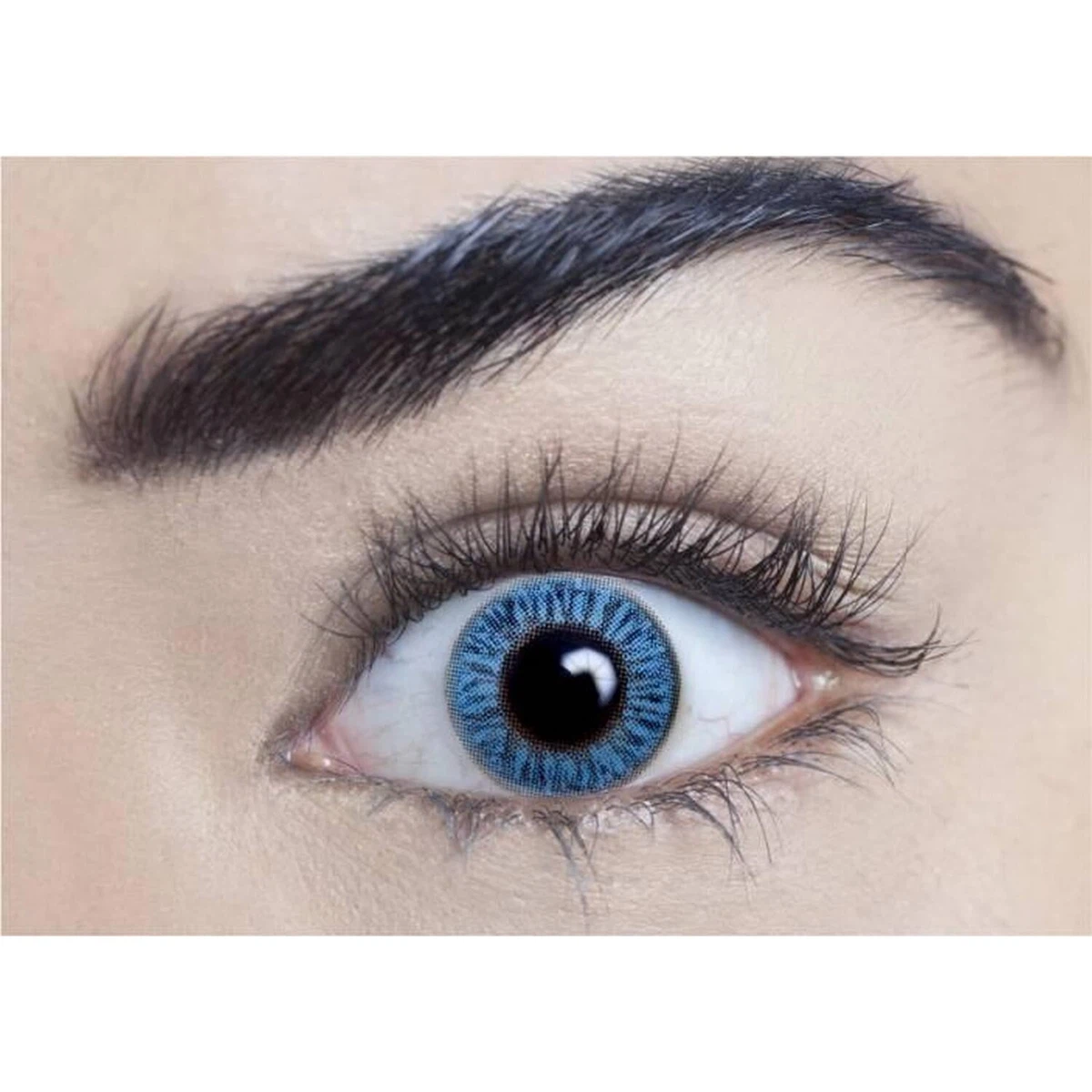 Sapphire Blue Colored Contact Lens Without Power