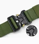 Men Casual Nylon Canvas Belt with Metal Buckle image 8