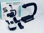 Vlogging Kit with Light, Microphone, Tripod and Phone Holder image 4