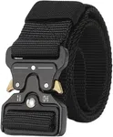 Men Casual Nylon Canvas Belt with Metal Buckle image 4
