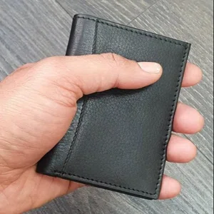 Men Slim Genuine Leather Card Holder Wallet