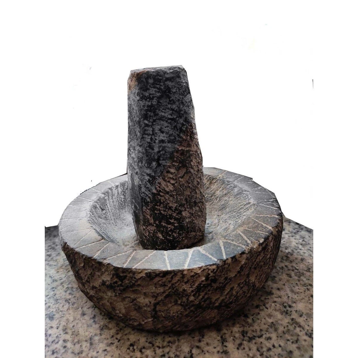 Stone Mortar and Pestle 8 inch