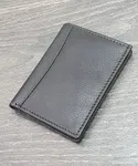Men Slim Genuine Leather Card Holder Wallet image 2