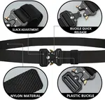 Men Casual Nylon Canvas Belt with Metal Buckle image 6