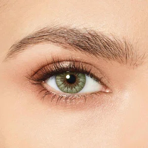 Green Colored Contact Lens Without Power