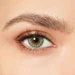 Green Colored Contact Lens Without Power image 1