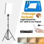 RL-24 LED Video Light Panel with Tripod and Diffuser image 2