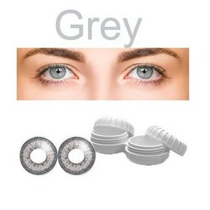 Light Grey Colored Contact Lens Without Power