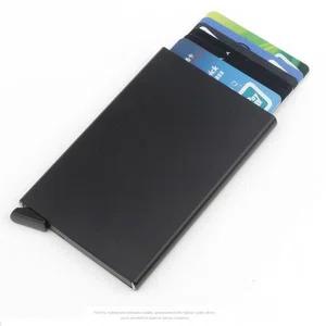 Men Aluminium Pop Up Card Wallet, 5 Slots