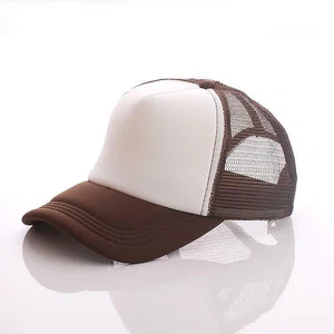 Unisex Plain Net Cap with Adjustable Strap