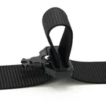 Metal Buckle Quick Release Nylon Lock Belt, Black - Available at AfnoBazar Nepal