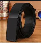 Autolock PU Leather Belt with Steel Buckle - Available at AfnoBazar Nepal