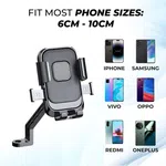 Shock Absorbing Alloy Motorcycle Phone Mount - Available at AfnoBazar Nepal