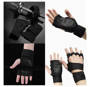 Ventilated Workout Gloves with Silicone Palm - Available at AfnoBazar Nepal