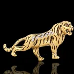 Men Rhinestone Tiger Brooch - Available at AfnoBazar Nepal