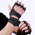 Gym Gloves with Wrist Support and Silicone Grip - Available at AfnoBazar Nepal