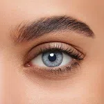 Light Grey Contact Lens with Case - Available at AfnoBazar Nepal