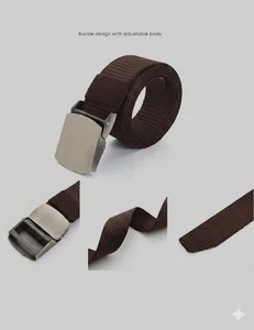 Lightweight Nylon Belt, Beige - Available at AfnoBazar Nepal