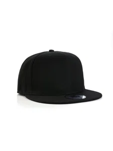 Men Plain Black Hip Hop Snapback Cap - Available at AfnoBazar Nepal