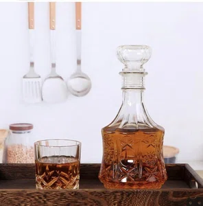 European Style Glass Liquor Decanter - Available at AfnoBazar Nepal