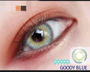 Deep Ocean Blue Three Tone Contact Lens - Available at AfnoBazar Nepal