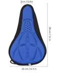 Ultralight 3D Bike Saddle Cover, Blue - Available at AfnoBazar Nepal