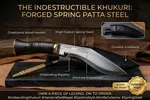 6 inch Spring Patta Khukuri with Leather Scabbard - Available at AfnoBazar Nepal