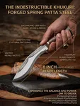 8 inch Handmade Spring Patta Khukuri - Available at AfnoBazar Nepal