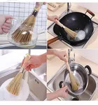 Natural Bamboo Wok and Pot Cleaning Brush - Available at AfnoBazar Nepal