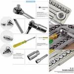 40 Piece Combination Socket Wrench Set - Available at AfnoBazar Nepal