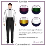 Black Silk Cummerbund and Bow Tie Set - Available at AfnoBazar Nepal