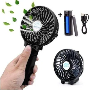 Rechargeable Portable Hand Fan with 3 Speeds - Available at AfnoBazar Nepal